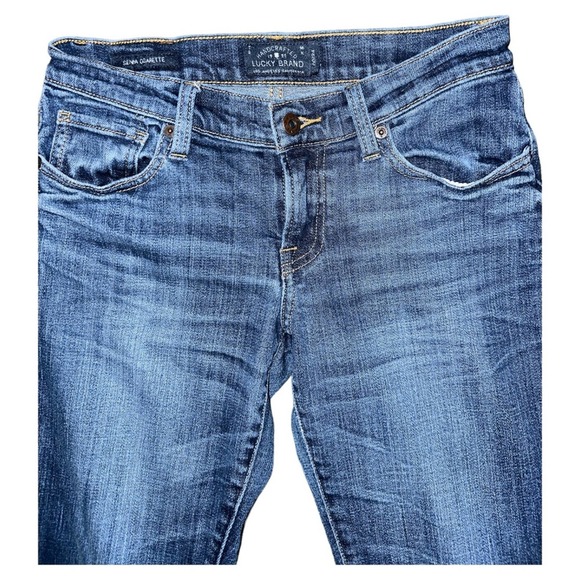 LUCKY BRAND SIENNA CIGARETTE SLIM BOYFRIEND ANKLE JEANS SIZE 00/24 - Picture 3 of 11